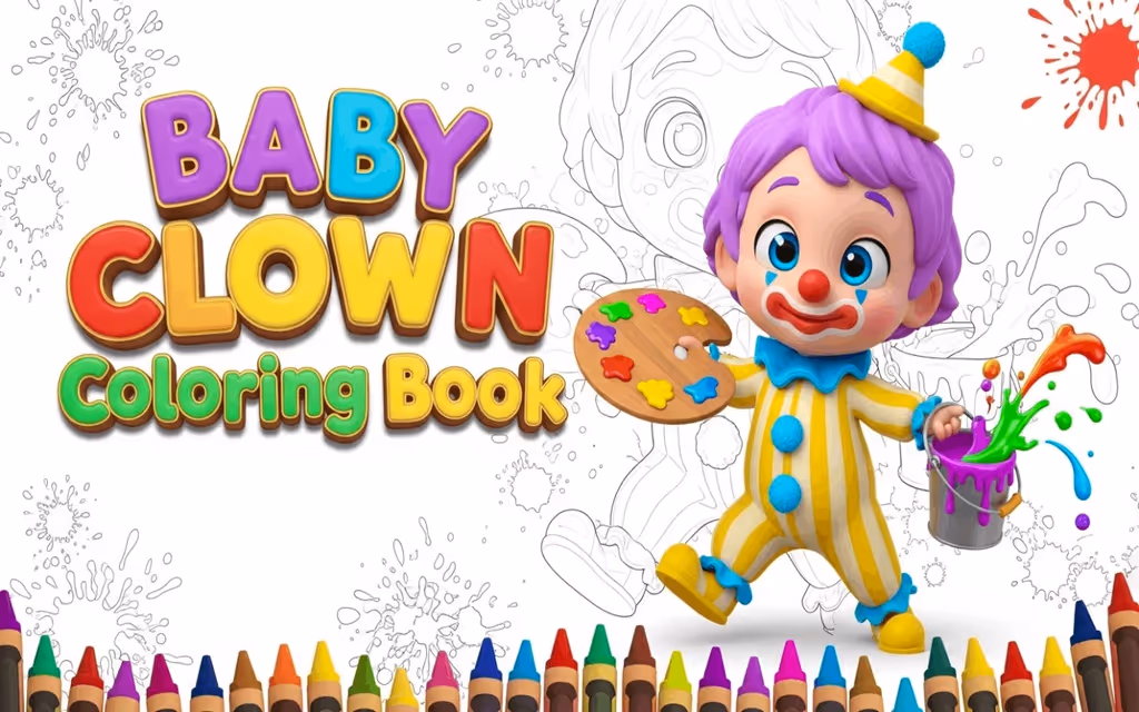 Baby Clown Coloring Book logo
