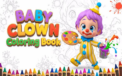 Baby Clown Coloring Book logo