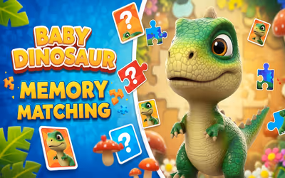 Baby Dinosaur Memory Matching logo