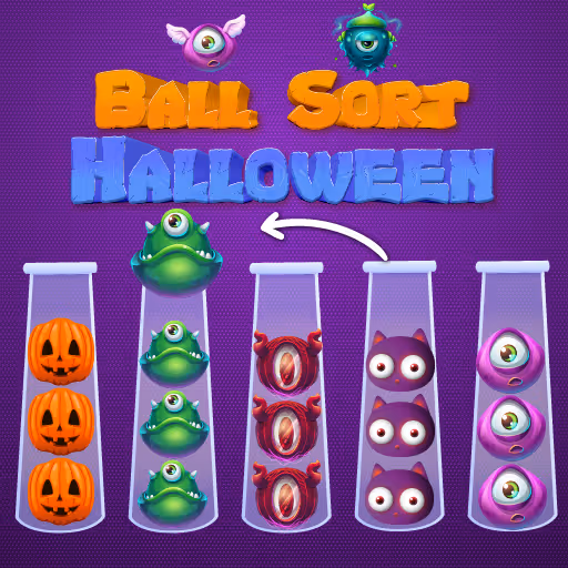 Ball Sort Halloween logo
