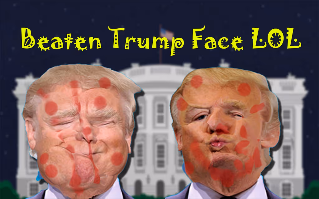 Beaten Trump Face LOL logo