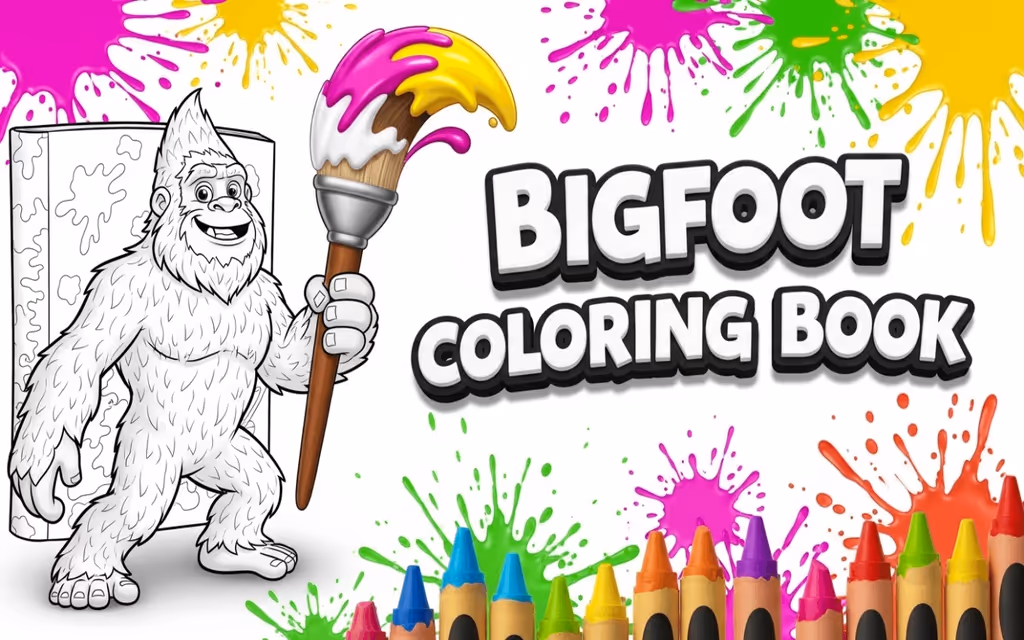 Bigfoot Coloring Book logo
