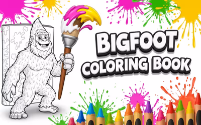 Bigfoot Coloring Book logo