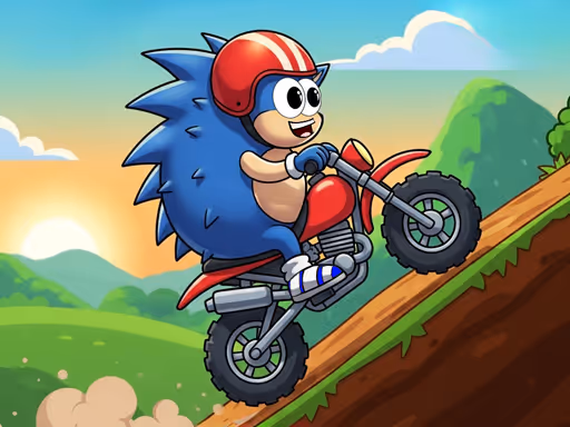Blue Hedgehog Hill Dash Ride logo