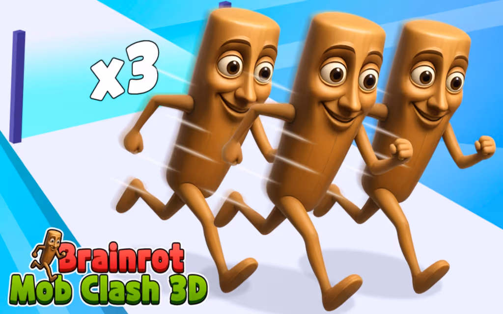 Brainrot Mob Clash 3D logo