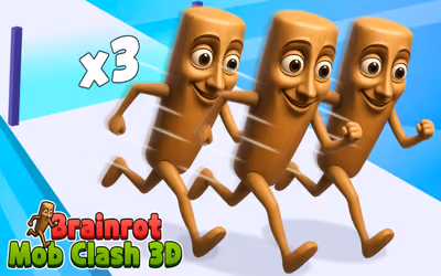 Brainrot Mob Clash 3D logo