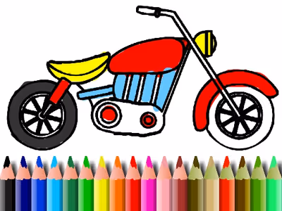 BTS Motorbike Coloring logo