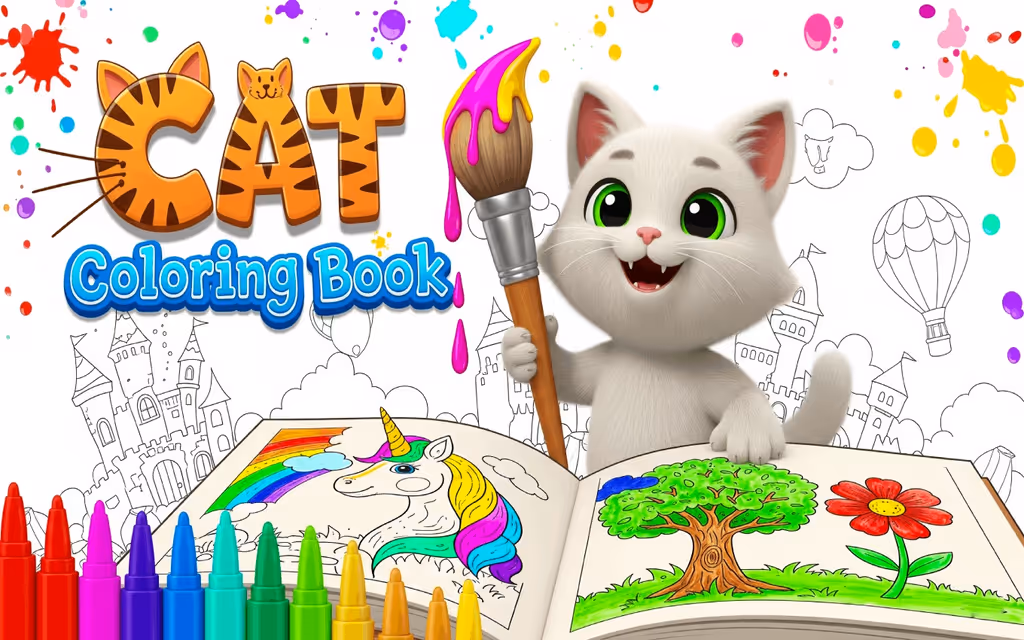 Cat Coloring Book logo