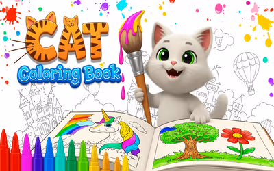 Cat Coloring Book logo