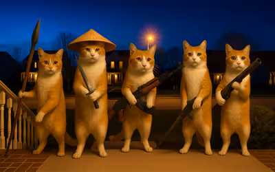 Cat with a Gun. Clicker Evolution logo