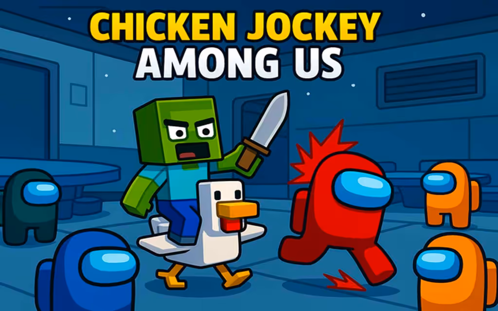 Chicken Jockey Among Us logo