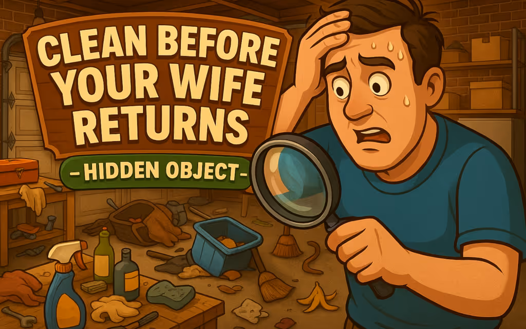 Clean Before Your Wife Returns - Hidden Object logo