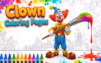 Clown Coloring Pages logo