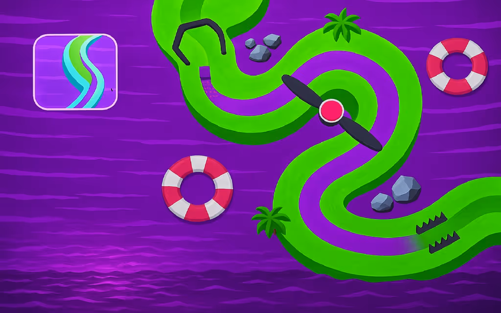 Color Path Line 3D Draw and Roll Puzzle Runner logo