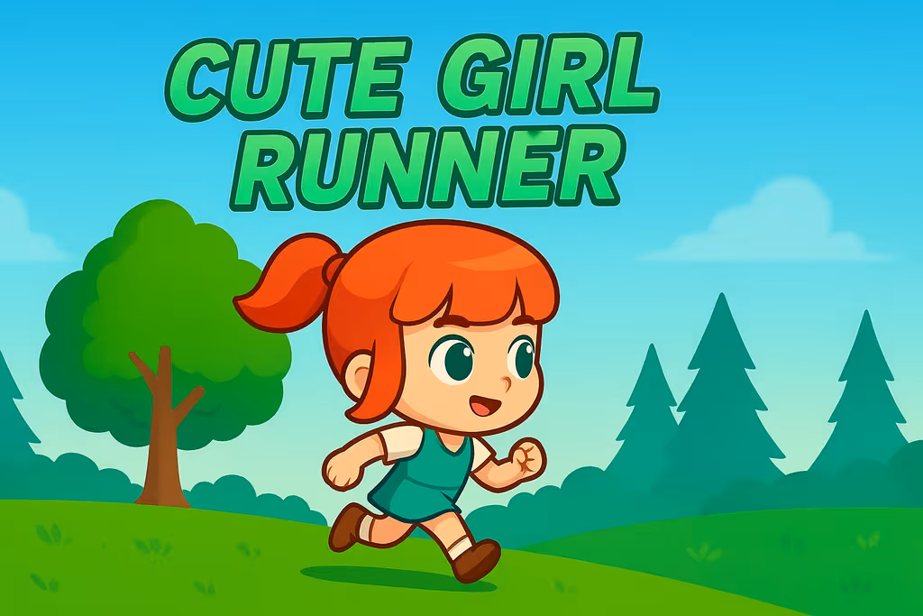Cute Girl Runner logo