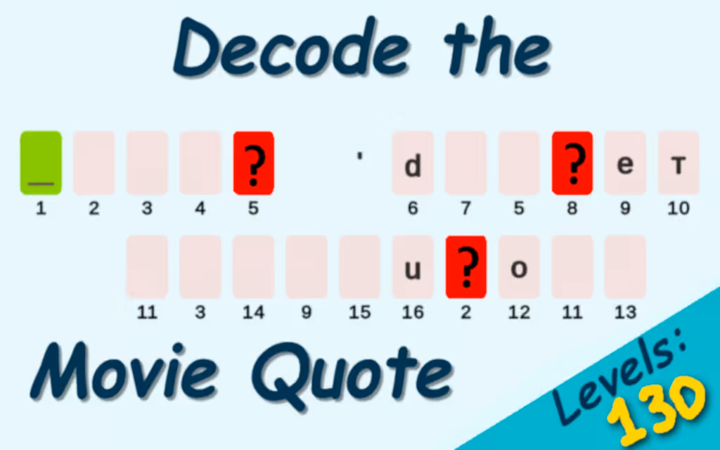 Decode the Movie Quote logo