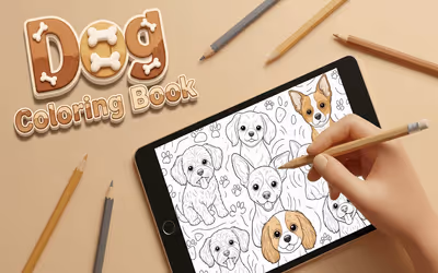 Dog Coloring Book logo
