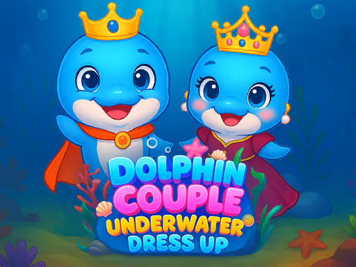 Dolphin Couple Underwater Dress Up logo