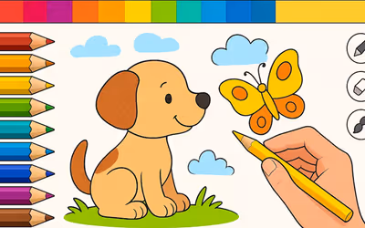 Draw with Pencils - Coloring Book! logo