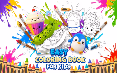 Easy Coloring Book for Kids logo