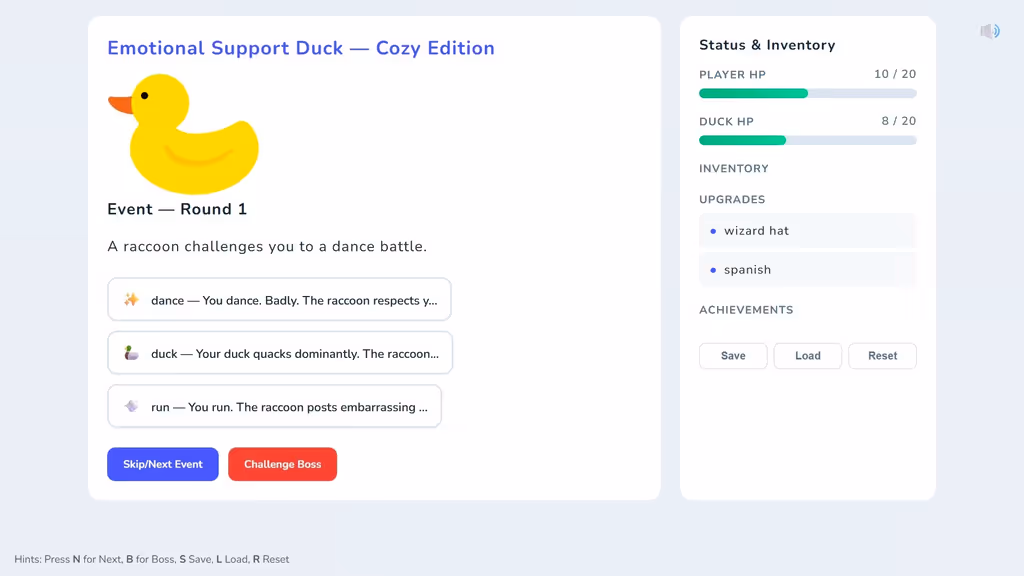 Emotional Support Duck logo