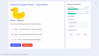 Emotional Support Duck logo