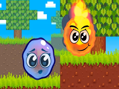 Fire Ball and Water Ball: Parkour Love Balls logo