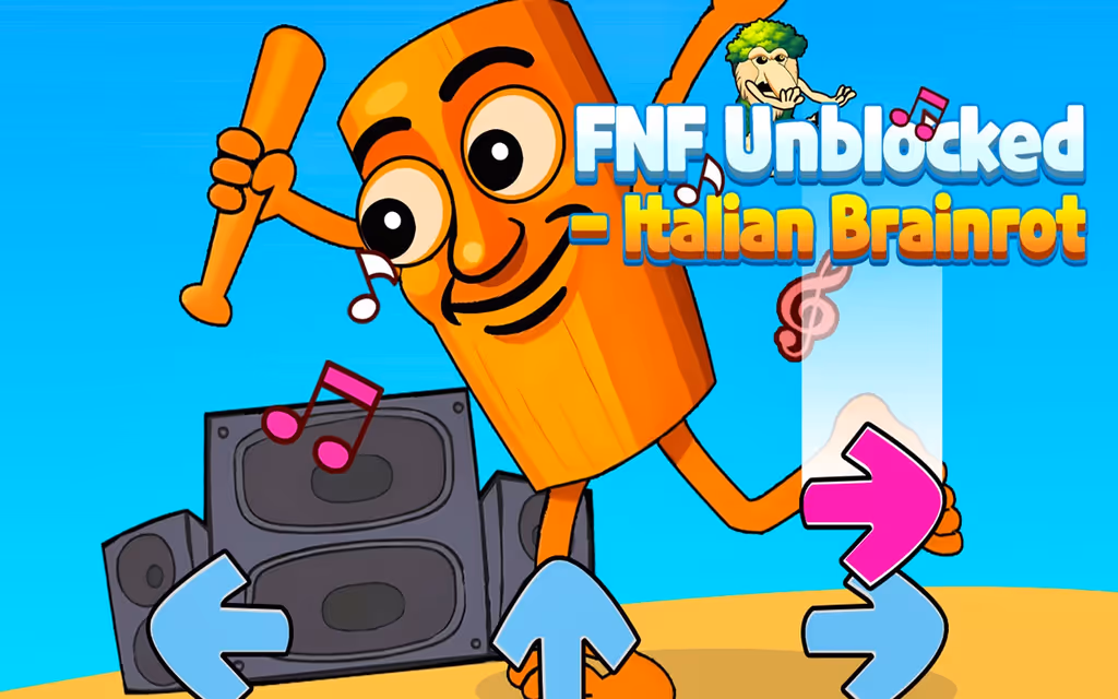 FNF Unblocked Italian Brainrot logo