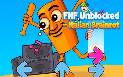 FNF Unblocked Italian Brainrot logo