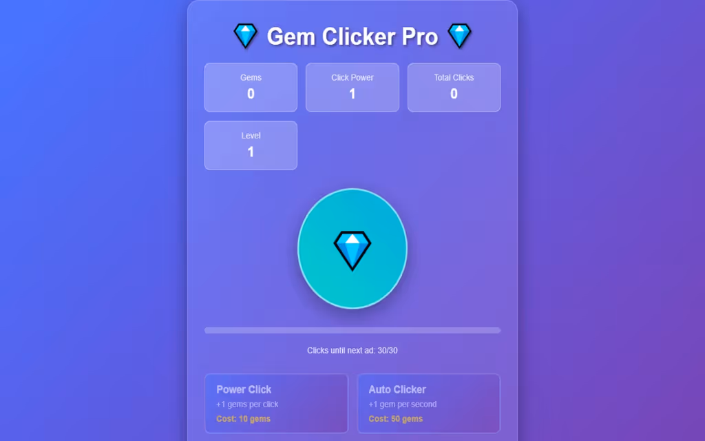 Gem Clicker Pro logo