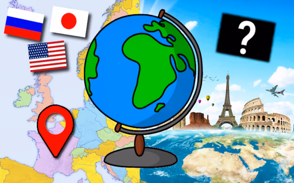 Geography Quiz - Countries Flag Capitals logo