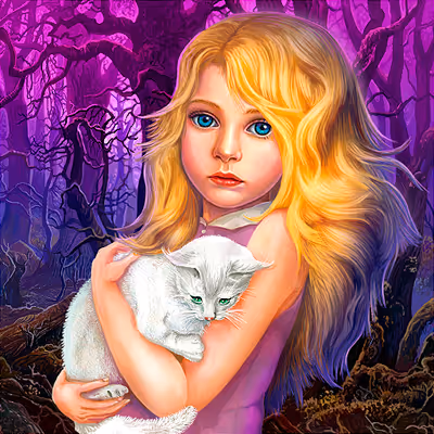 Hidden Object - Girl and Cat logo