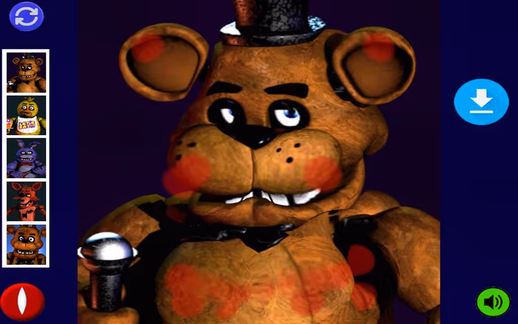 Hurt Freddy FNAF Face logo