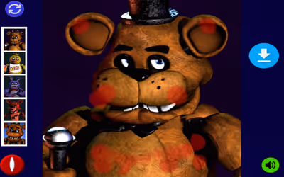 Hurt Freddy FNAF Face logo