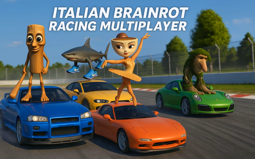 Italian Brainrot Racing Multiplayer logo
