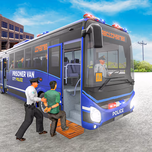 Jail Prison Van Police Game logo