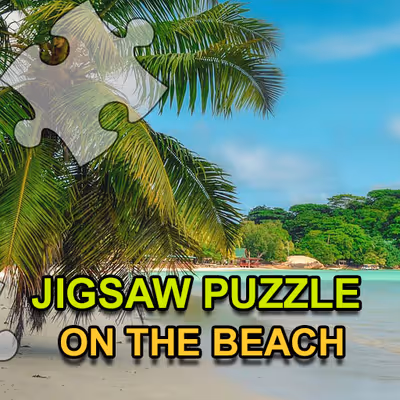Jigsaw Puzzle On The Beach logo