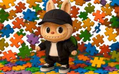 Labubu Boys Jigsaw Puzzle for Kids logo