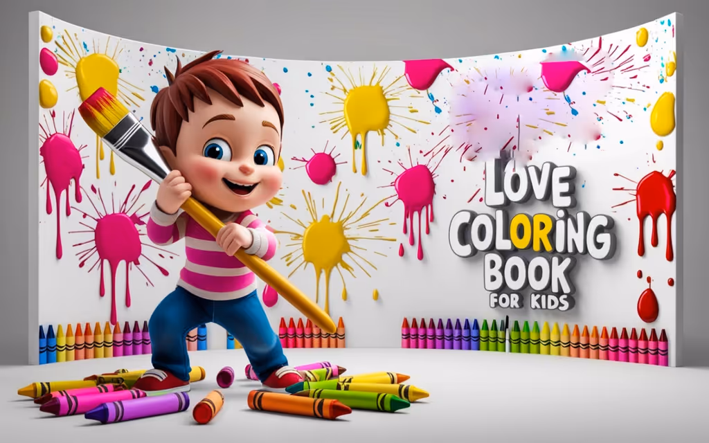 Love Coloring Book for Kids logo