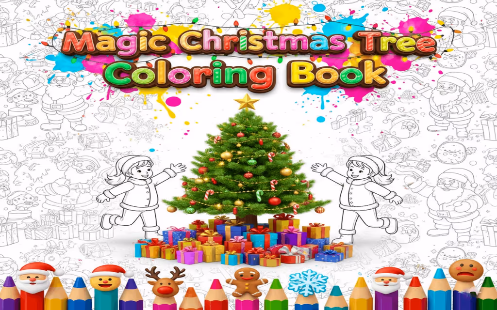 Magic Christmas Tree Coloring Book logo