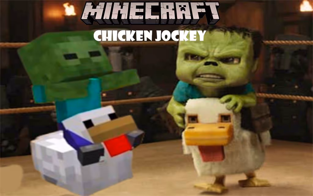 Minecraft Chicken Jockey logo