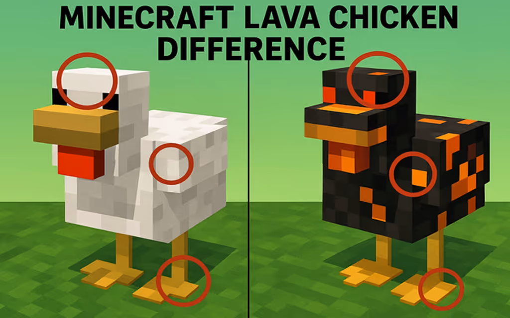 Minecraft Lava Chicken Difference logo