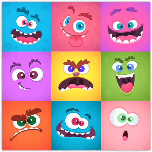 Monsters Color Fill logo