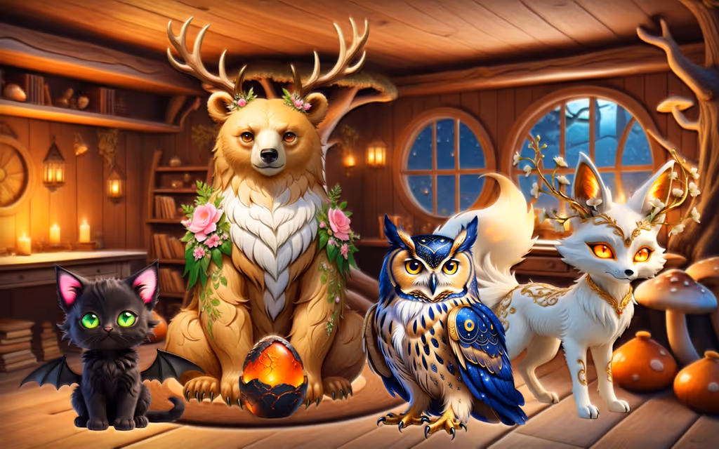 Mysterious Familiars Enchanted Bestiary logo