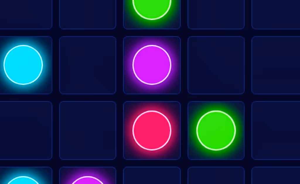 Neon Grids Cyberpunk Circuit Connection Game logo