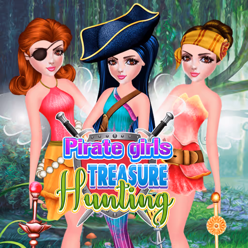Pirate Girls Treasure Hunting logo