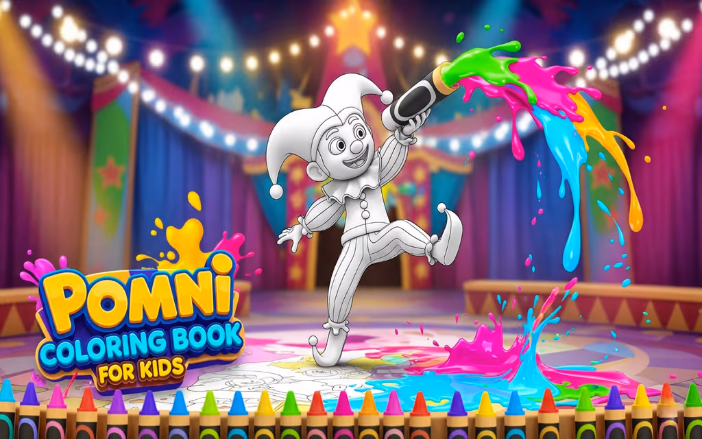 Pomni Coloring Book for Kids logo