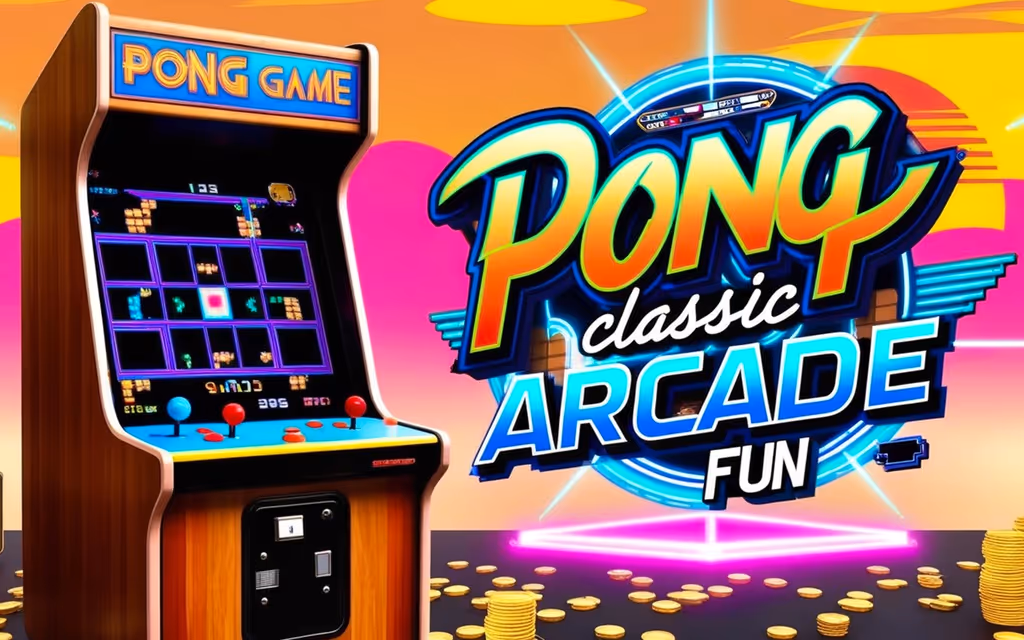 Pong Game Classic Arcade Fun! logo