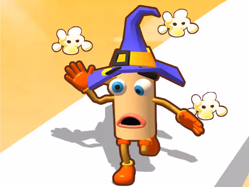 Popcorn Race 3D logo