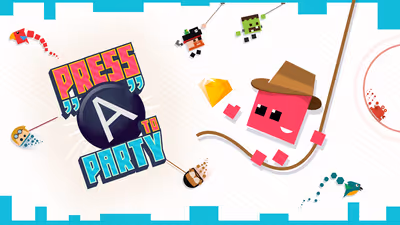 Press "A" to Party logo